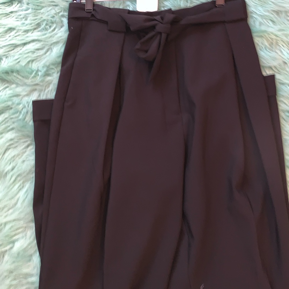 Black high waisted trousers